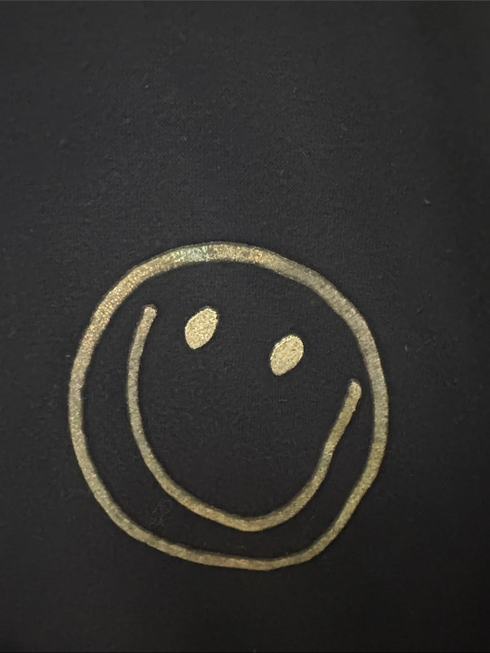 Girls Medium (8) GAP Sweatshirt with Silver Smiley Face